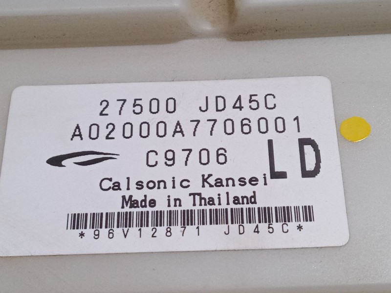 Recambio de mando climatizador para nissan qashqai / qashqai +2 i (j10, nj10, jj10e) 1.5 dci referencia OEM IAM 27500JD45C  