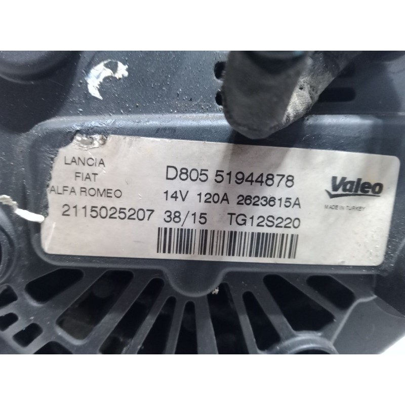 Recambio de alternador para fiat qubo (225_) 1.3 d multijet (225axg1a, 225cxg1a, 225axg11, 225cxg11) referencia OEM IAM 51944878