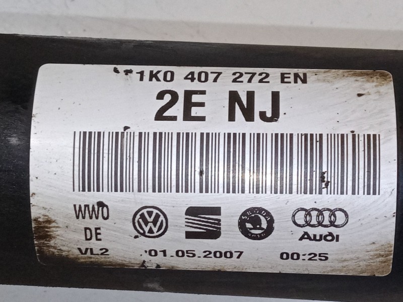 Recambio de transmision delantera derecha para seat altea (5p1) 2.0 tdi 16v referencia OEM IAM 1K0407272EN  