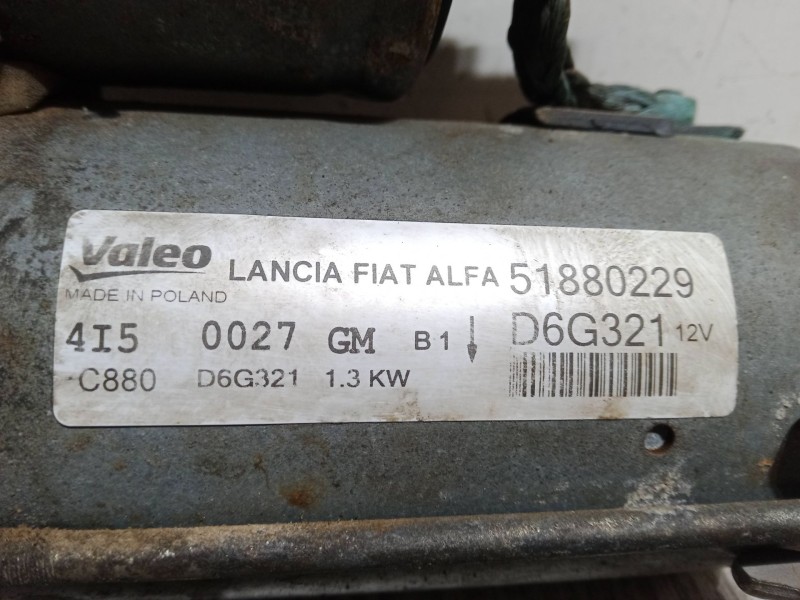 Recambio de motor arranque para fiat qubo (225_) 1.3 d multijet (225axg1a, 225cxg1a, 225axg11, 225cxg11) referencia OEM IAM 5188