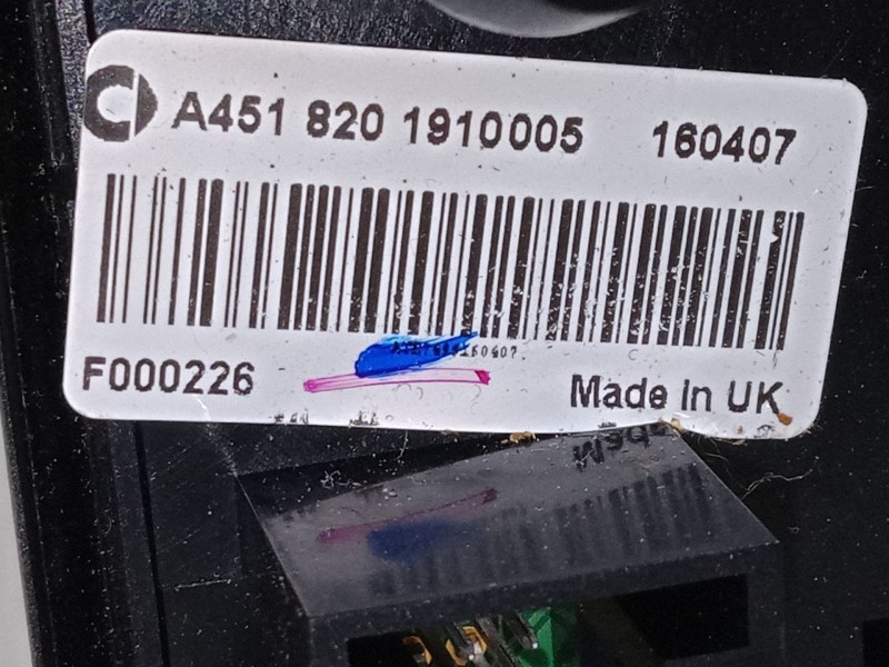 Recambio de warning para smart fortwo cabrio (451) 0.8 cdi (451.400) referencia OEM IAM A4518201910005  