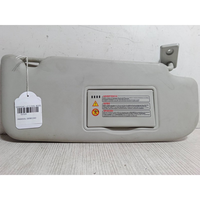 Recambio de parasol derecho para nissan qashqai / qashqai +2 i (j10, nj10, jj10e) 1.5 dci referencia OEM IAM   