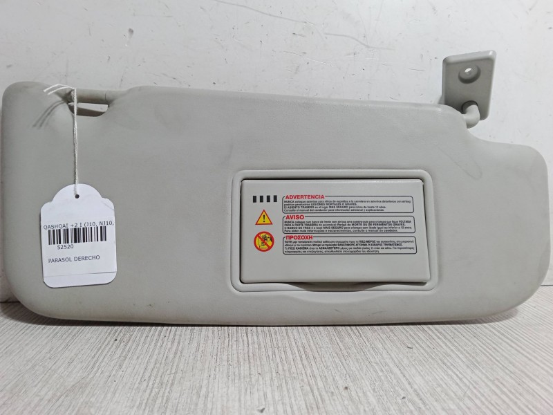 Recambio de parasol derecho para nissan qashqai / qashqai +2 i (j10, nj10, jj10e) 1.5 dci referencia OEM IAM   