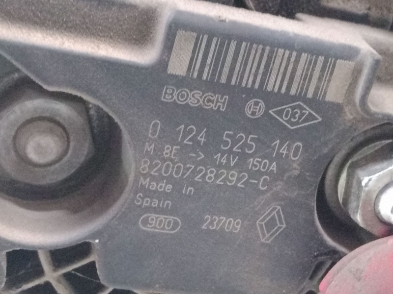 Recambio de alternador para nissan qashqai / qashqai +2 i (j10, nj10, jj10e) 1.5 dci referencia OEM IAM 0124525140  