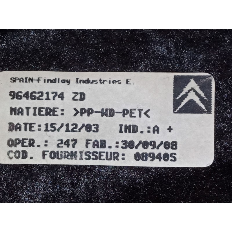 Recambio de bandeja trasera para citroën c4 i (lc_) 1.6 hdi referencia OEM IAM 96462174ZD   Recambio de bandeja trasera para citroën c4 i (lc_) 1.6 hdi referencia OEM IAM 96462174ZD