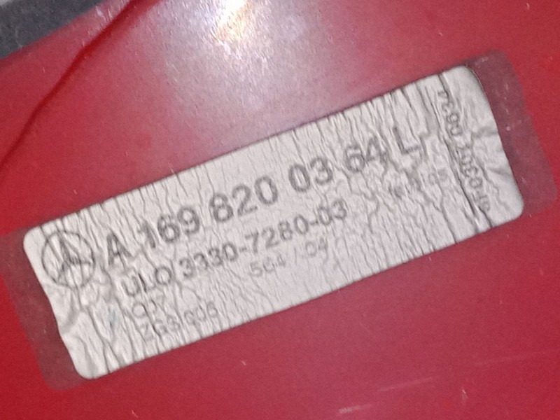 Recambio de piloto trasero izquierdo para mercedes-benz clase a (w169) a 180 cdi (169.007, 169.307) referencia OEM IAM 169820036