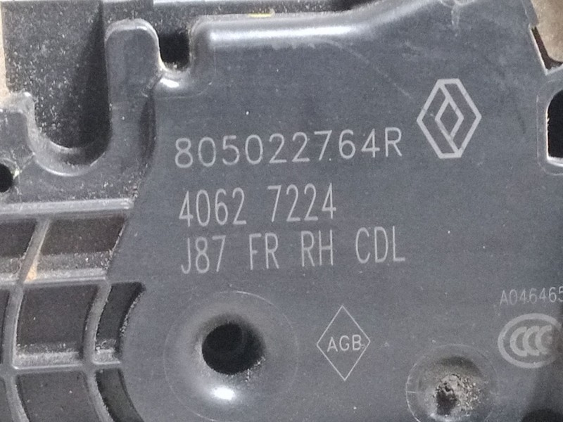 Recambio de cerradura puerta delantera derecha para renault captur i (j5_, h5_) 1.2 tce 120 referencia OEM IAM 805022764R  