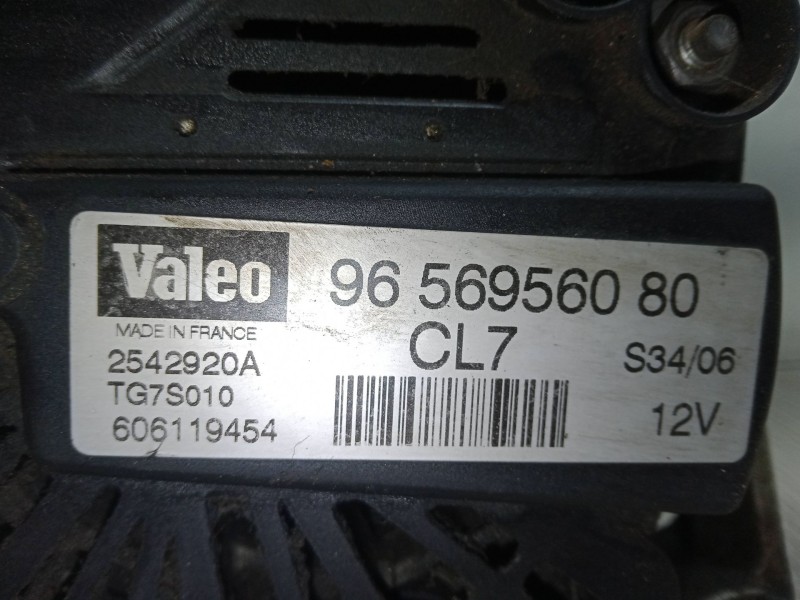 Recambio de alternador para peugeot 206 cc (2d) 1.6 referencia OEM IAM 9656956080  