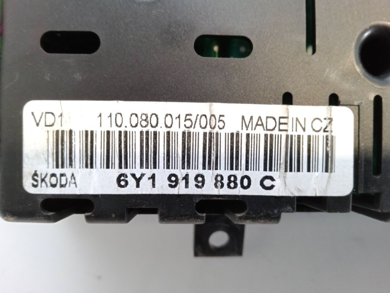 Recambio de cuadro instrumentos para skoda fabia i (6y2) 1.4 referencia OEM IAM 6Y1919880C  110080015005