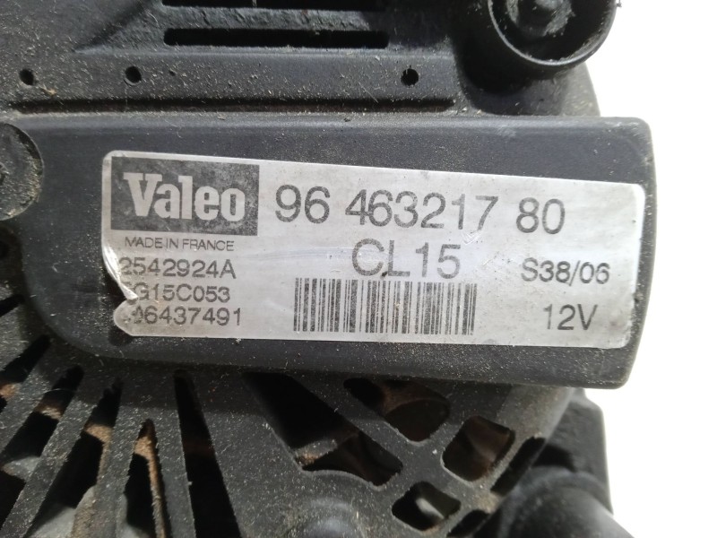 Recambio de alternador para peugeot 207/207+ (wa_, wc_) 1.6 hdi referencia OEM IAM 9646321780  