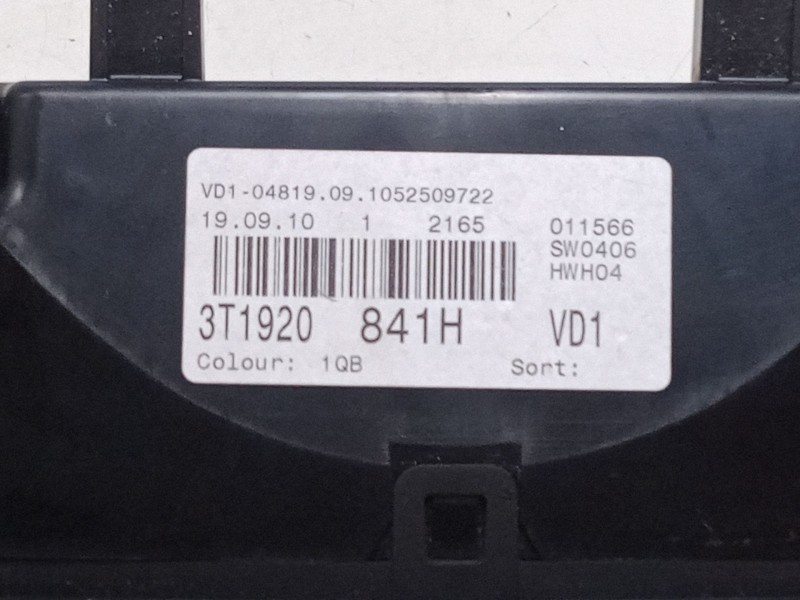 Recambio de cuadro instrumentos para skoda superb ii station wagon (3t5) 2.0 tdi 16v referencia OEM IAM 3T1920841H  