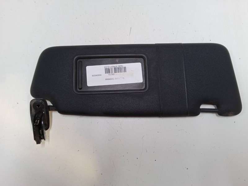 Recambio de parasol derecho para audi a3 sportback (8pa) 2.0 tdi 16v quattro referencia OEM IAM   