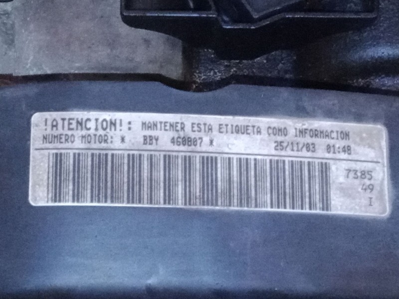 Recambio de motor completo para seat ibiza iii (6l1) 1.4 16v referencia OEM IAM   