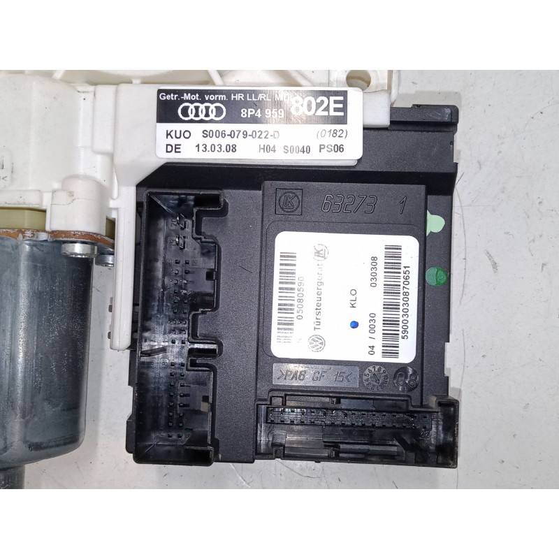 Recambio de motor elevaluna trasero derecho para audi a3 sportback (8pa) 2.0 tdi 16v quattro referencia OEM IAM 8P0959802E  