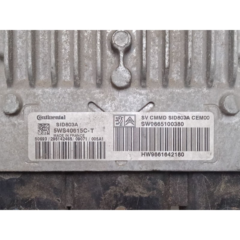 Recambio de centralita motor uce para citroën c8 (ea_, eb_) 2.0 hdi 135 referencia OEM IAM 96651003809661642180 SID803A 5WS40615