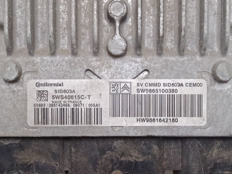 Recambio de centralita motor uce para citroën c8 (ea_, eb_) 2.0 hdi 135 referencia OEM IAM 96651003809661642180 SID803A 5WS40615