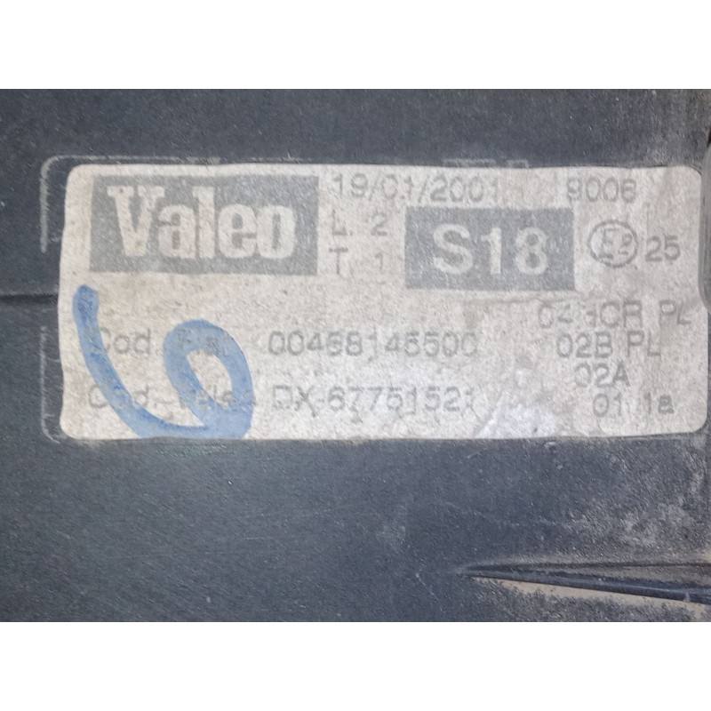 Recambio de faro derecho para fiat punto (188_) 1.2 16v 80 (188.233, .235, .253, .255, .333, .353, .639,... referencia OEM IAM  