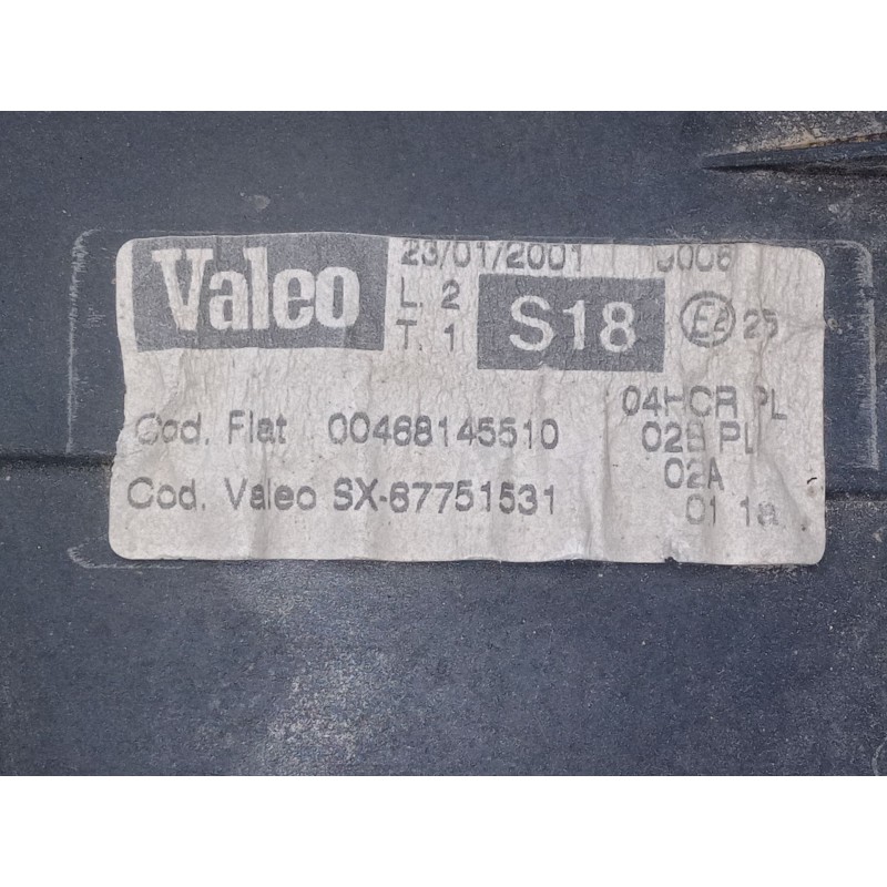 Recambio de faro izquierdo para fiat punto (188_) 1.2 16v 80 (188.233, .235, .253, .255, .333, .353, .639,... referencia OEM IAM