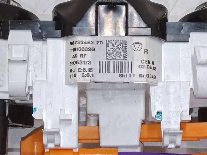 Recambio de mando climatizador para peugeot 208 i (ca_, cc_) 1.4 hdi referencia OEM IAM 96722483ZD  
