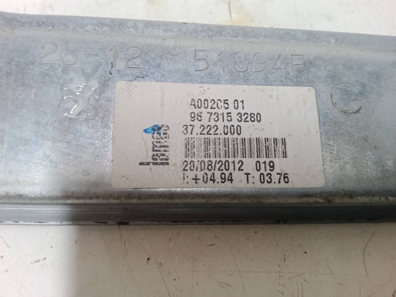 Recambio de elevalunas electrico delantero derecho para peugeot 208 i (ca_, cc_) 1.4 hdi referencia OEM IAM 9674254280  96731532