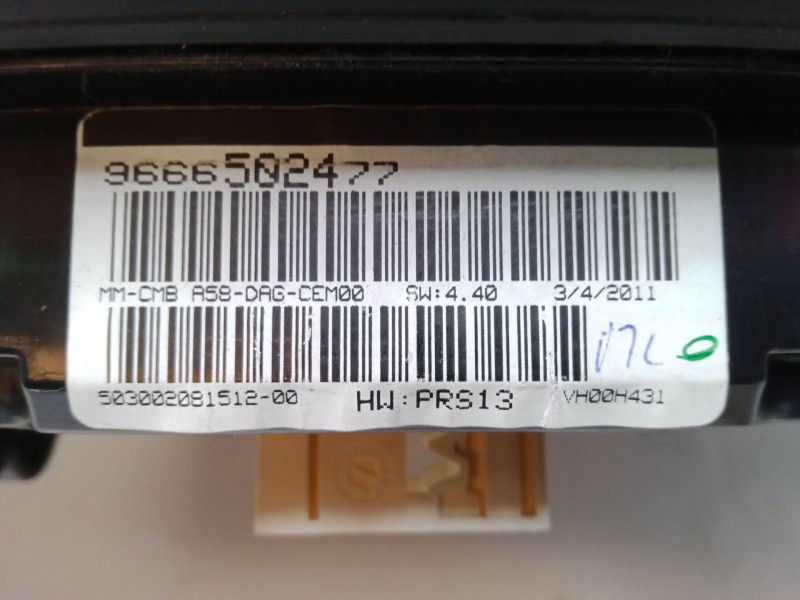 Recambio de cuadro instrumentos para citroën c3 picasso (sh_) 1.6 hdi referencia OEM IAM    Recambio de cuadro instrumentos para citroën c3 picasso (sh_) 1.6 hdi referencia OEM IAM