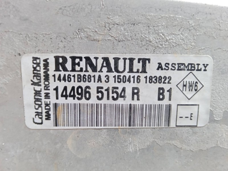 Recambio de intercooler para renault captur i (j5_, h5_) 1.2 tce 120 referencia OEM IAM 144965154R  