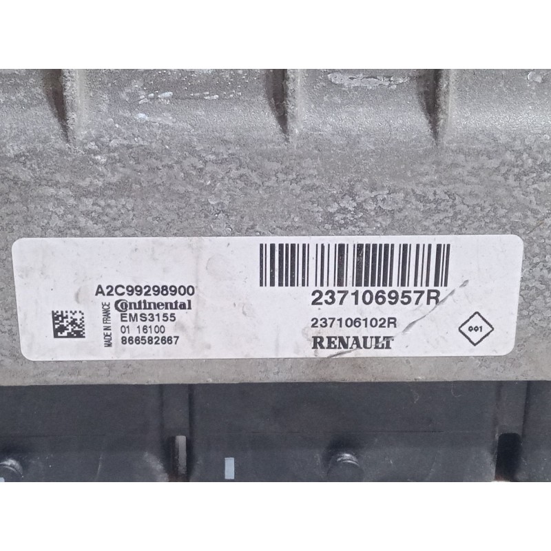 Recambio de centralita motor uce para renault captur i (j5_, h5_) 1.2 tce 120 referencia OEM IAM 237106102R  A2C99298900