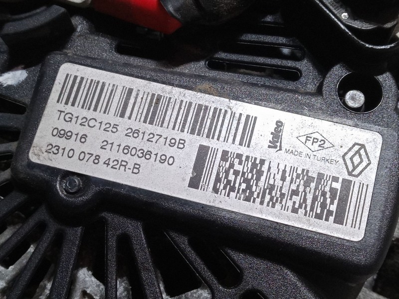 Recambio de alternador para renault captur i (j5_, h5_) 1.2 tce 120 referencia OEM IAM TG12C125 2612719B 231007842R
