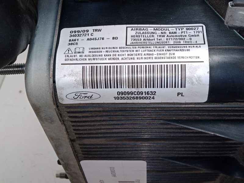 Recambio de airbag de rodilla para ford fiesta vi (cb1, ccn) 1.25 referencia OEM IAM 34032721C  