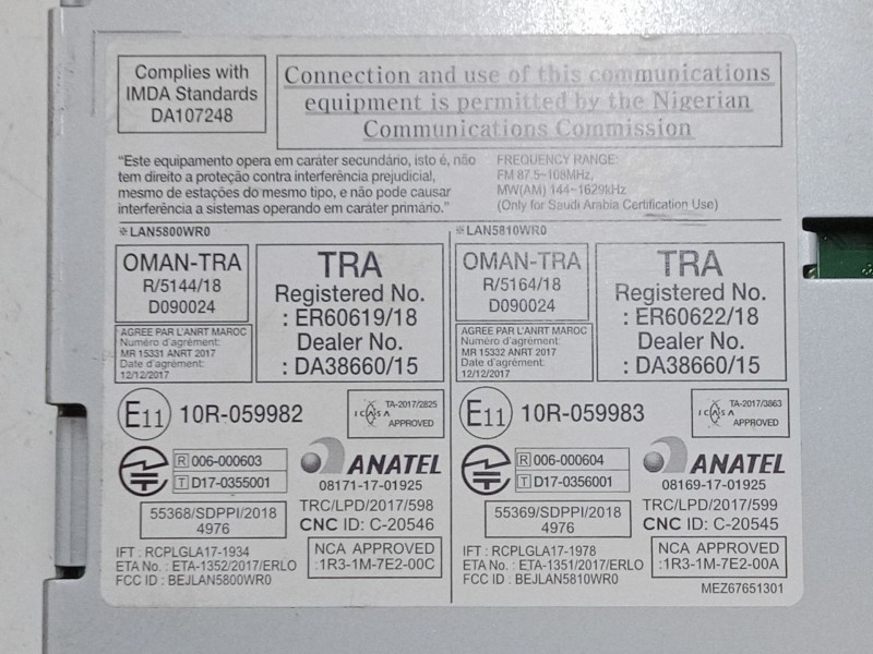 Recambio de radio pantalla para dacia lodgy (js_) 1.5 dci referencia OEM IAM 281158848R  