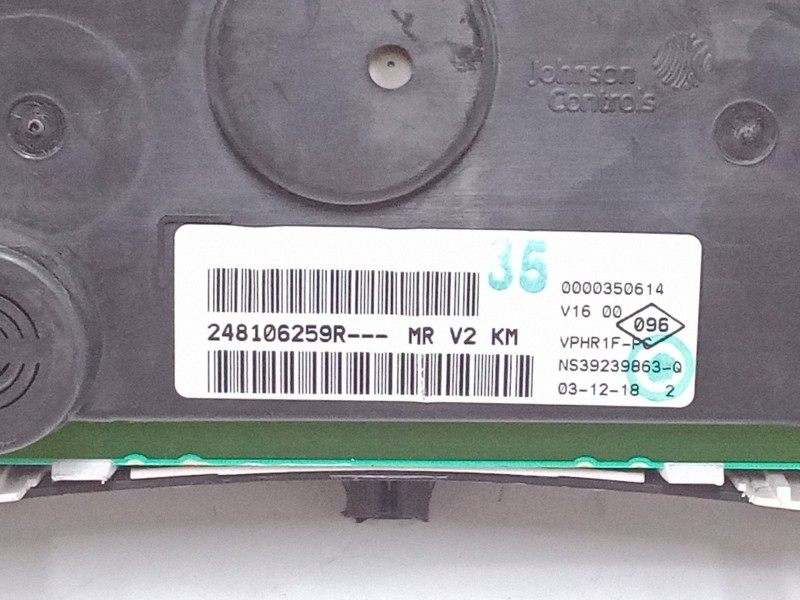 Recambio de cuadro instrumentos para dacia lodgy (js_) 1.5 dci referencia OEM IAM 248106259R  