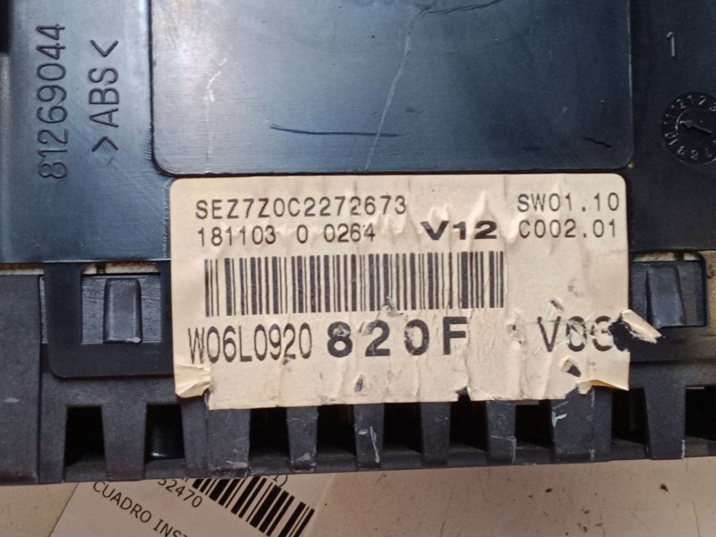Recambio de cuadro instrumentos para seat ibiza iii (6l1) 1.4 16v referencia OEM IAM 06L0920820F  