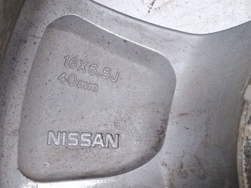 Recambio de llanta aluminio 16´´ para nissan juke (f15) 1.6 referencia OEM IAM 16X6.5JET40  