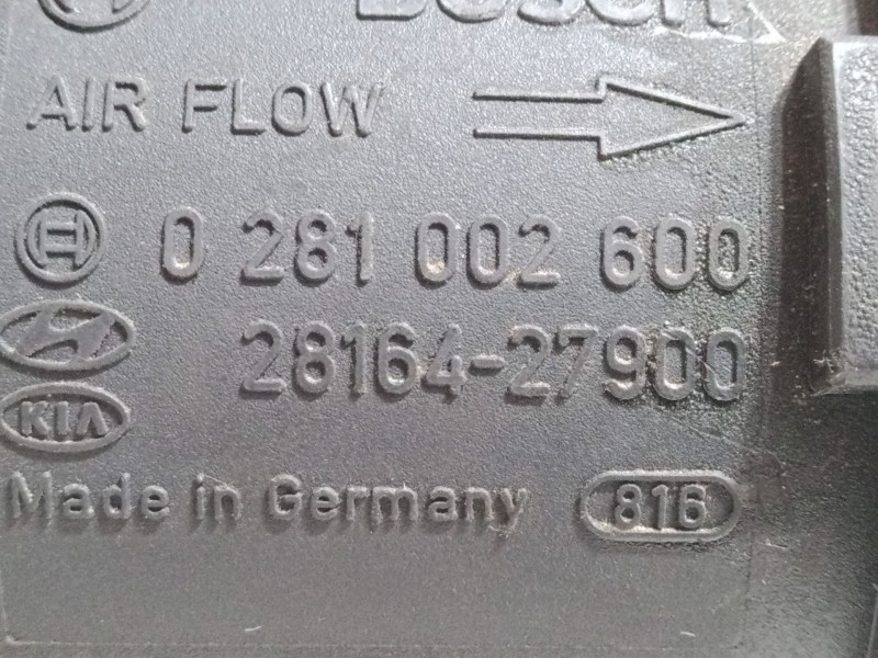 Recambio de caudalimetro para hyundai tucson (jm) 2.0 crdi referencia OEM IAM 2816427000  