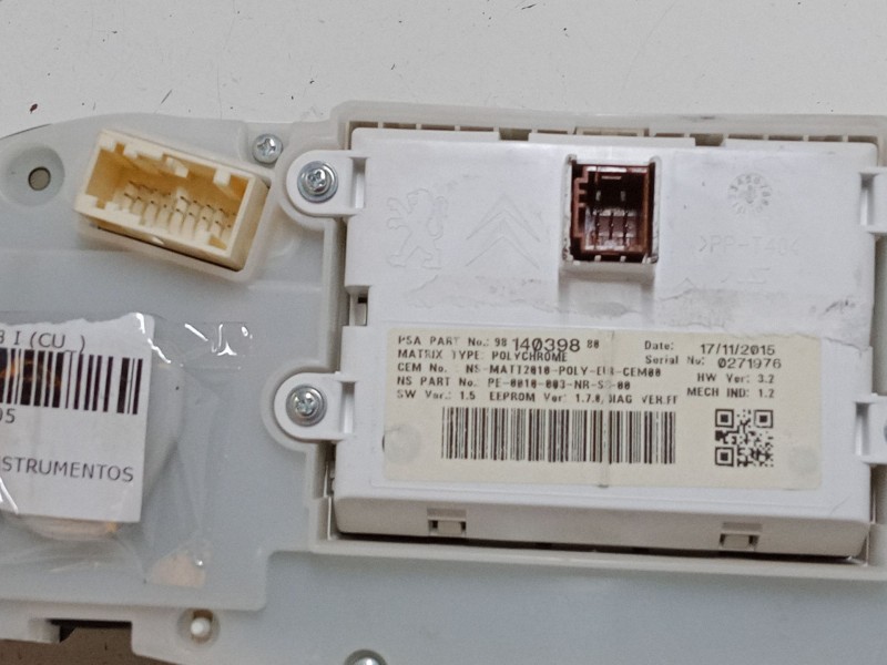 Recambio de cuadro instrumentos para peugeot 2008 i (cu_) 1.2 vti referencia OEM IAM 981469638000  