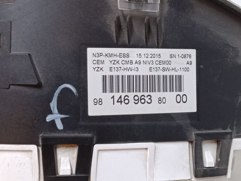 Recambio de cuadro instrumentos para peugeot 2008 i (cu_) 1.2 vti referencia OEM IAM 981469638000  