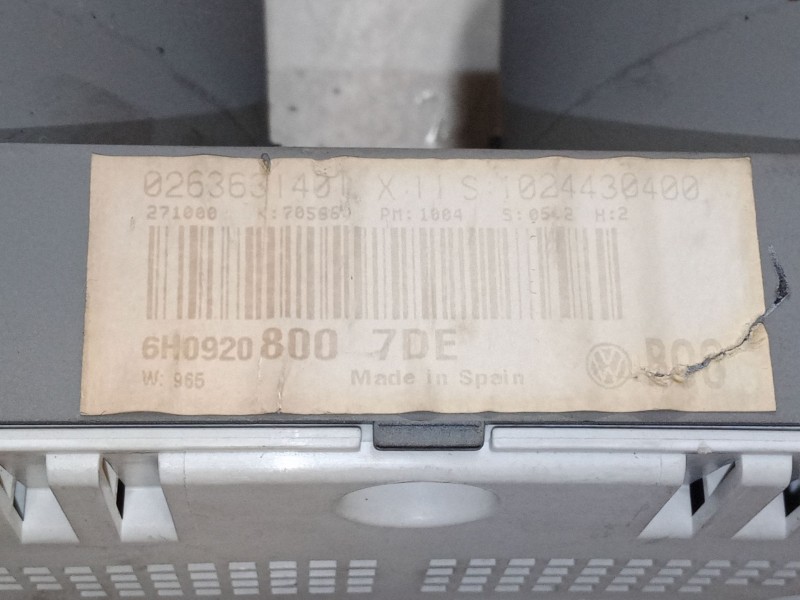 Recambio de cuadro instrumentos para seat arosa (6h1) 1.0 referencia OEM IAM 6H09208007DE  6H0920800