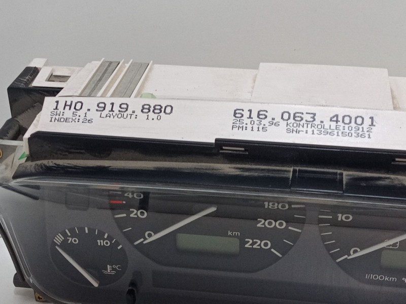 Recambio de cuadro instrumentos para volkswagen golf iii variant (1h5) 1.6 referencia OEM IAM 1H0919880  