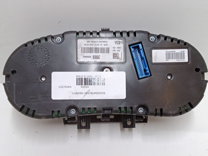 Recambio de cuadro instrumentos para volkswagen polo v (6r1, 6c1) 1.4 (6r1) referencia OEM IAM 6R0920860C  