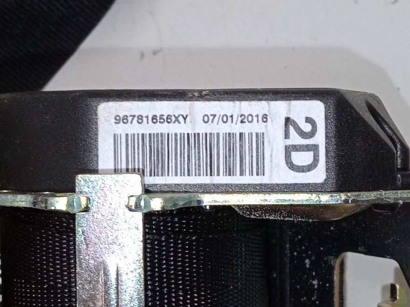Recambio de cinturon seguridad trasero derecho para peugeot 2008 i (cu_) 1.2 vti referencia OEM IAM 96781656XY  