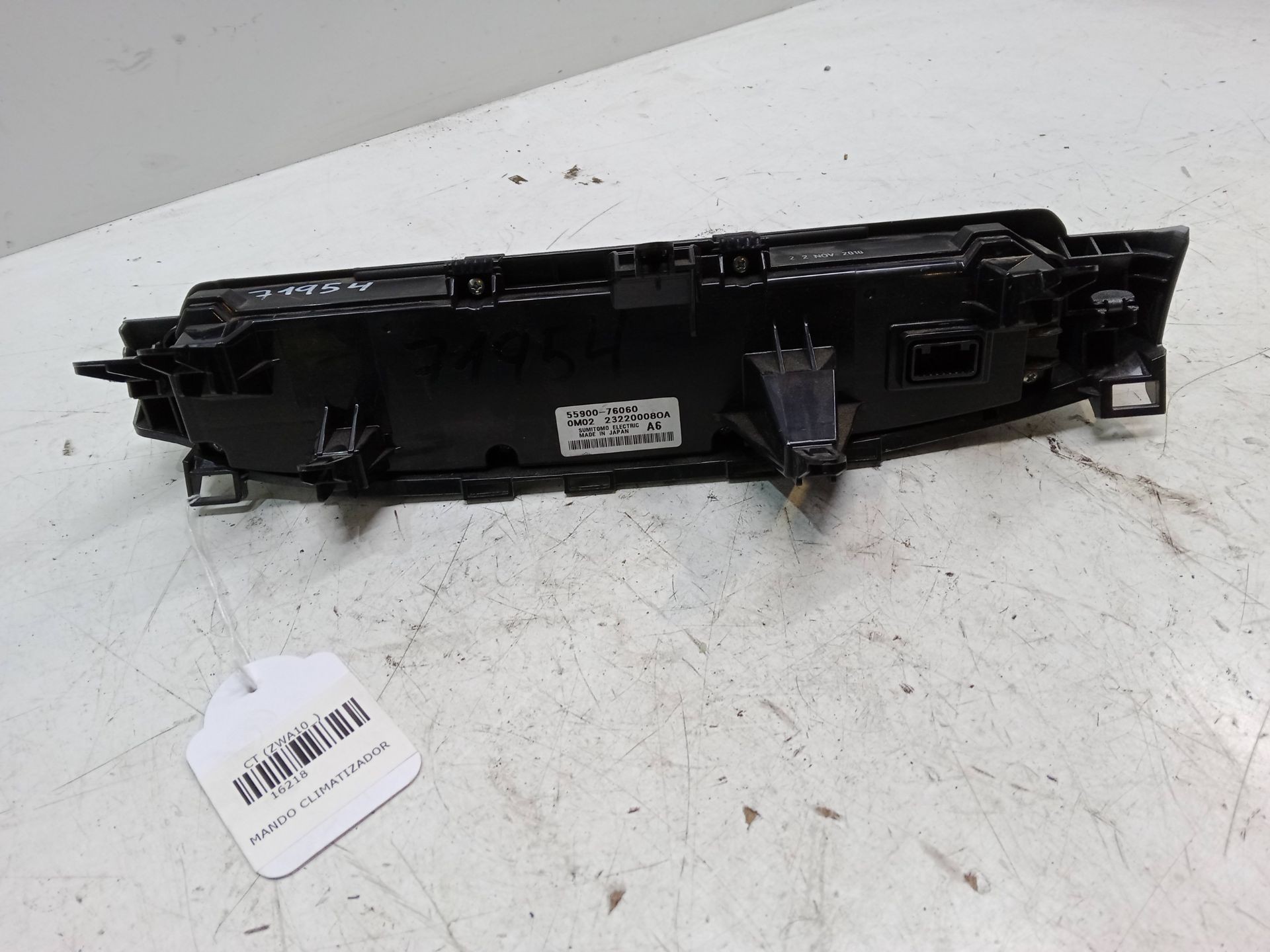 5590076060 CONTROL AIRE ACONDICIONADO / 232200080A / 16218 PARA LEXUS CT ZWA10_ 200H ZWA10 - Imagen 3 de 4
